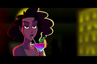 do 2d animation,2d cartoon animation,2d animation video, 2d animated music video