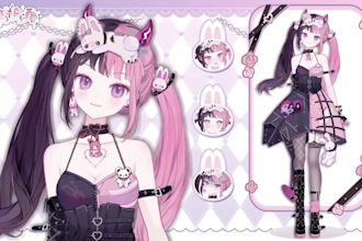 design and rig high quality live2d vtuber model anime character for vtuber model