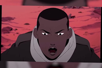 create 2d animated music video, 2d short film, 2d cartoon video animation