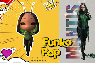 do your custom 3d funko pop character model ready for 3d printing, fnaf anime