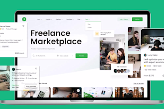 create freelance marketplace website for you in wordpress
