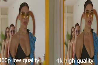 enhance upscale low quality videos up to 4k