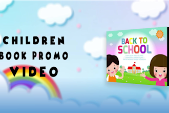 create kids book promo or children book trailer video