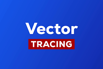 do manual vector tracing and recreate logo