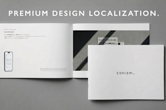 provide premium english to japanese design localization