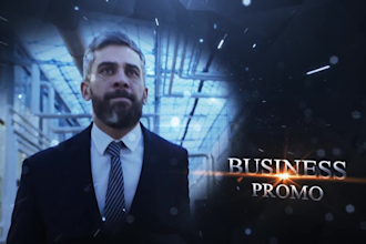 do a cinematic promo business teaser trailer intro video