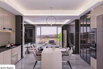 do office 3d interior design in 3d and render