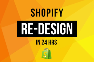 revamp, edit and customize shopify store redesign