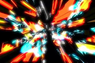 make an audio reactive music video from art