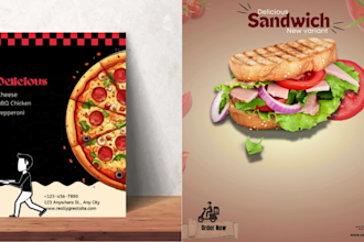 design professional flyer, brochure, and poster for your business