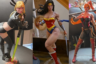 3d print and paint anime figure miniature painting tabletop figure resin print