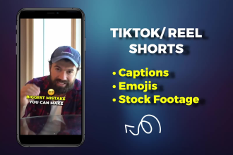 add captions or subtitles to instagram reels, youtube shorts and tiktok clips