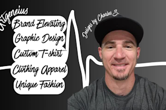 design unique graphics for your brands clothing merch