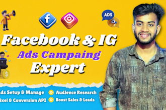 create facebook ads campaign, marketing advertising, fb and instagram ad manager