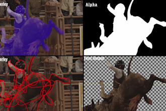 do professional vfx rotoscoping, green screen keying, and object removal