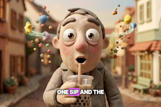 create ai 3d claymation video stop motion animation for brand ads