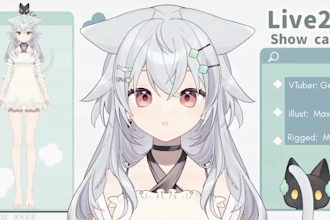 do live2d vtuber model, live2d model, vtuber rigging male and female nsfw vtuber