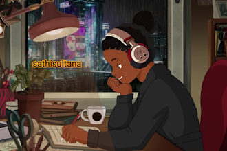 create cool lofi loop animation