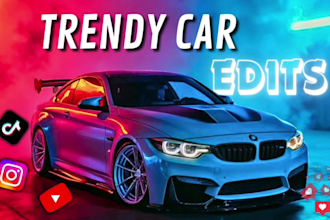 edit aesthetic car videos for reels, tiktok and youtube