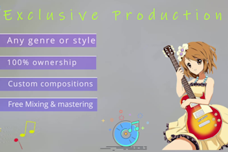 remix or remake any genre instrumental or backing track