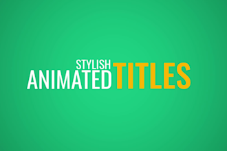 do kinetic typography animation video with motion graphices