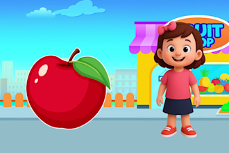 create 2d animation kids learning videos