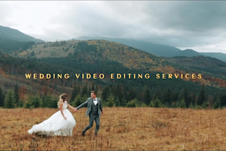 do wedding video editing with cinematic storytelling film