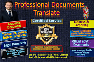 professional document translate, diploma, reports, birth, marriage, certificate