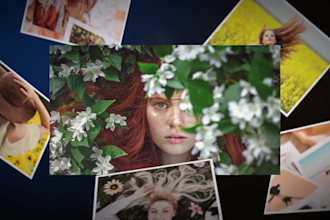 create an amazing mosaic photo reveal,photo mosaic intro video,photo slideshow