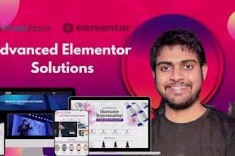build a wordpress website with elementor and fix errors