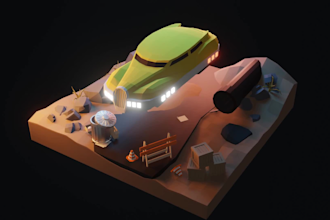 do 3d game character and 3d modeling