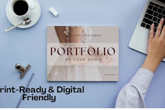 design a luxury fashion portfolio and lookbook