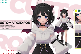 create and rig high quality 3d models for vtubers, vrchat, games, and animation