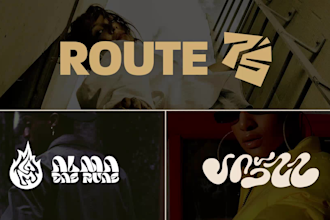 design a conceptual clothing brand logo and typography