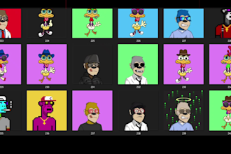 create nft art and generate a collection with metadata