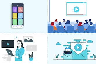 create 2d animation video , 2d animated explainer video or infographic