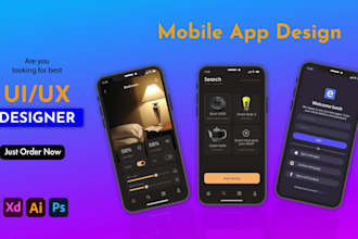 design mobile app dashboard and landing page UI UX