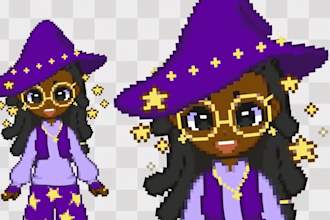create custom pixel live2d vtuber model, pngtuber avatar for twitch and youtube