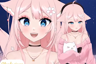 design and rig live2d vtuber model live 2d vtuber avatar anime 2d vtuber model