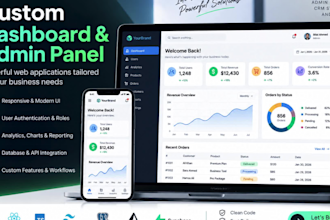 build a custom dashboard and admin panel with nextjs