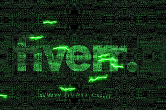 create electronic logo animation on circuit board