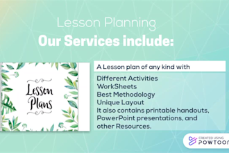 professionally design your lesson plans of any subject