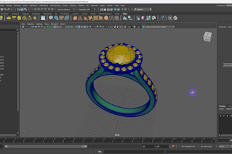 create 3d jewelry design, cad model, and high quality rendering