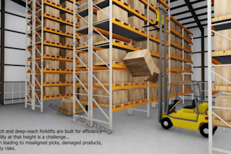 create industrial 3d animation for machinery, manufacturing, and engineering