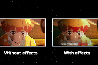 be editing anime music videos for social media