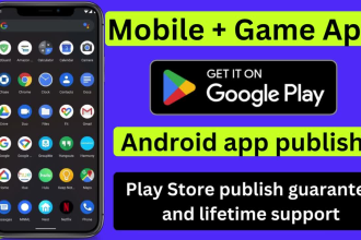 upload and android app publish it on the google play store