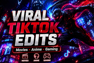 create viral cinematic tiktok edits for movies and games
