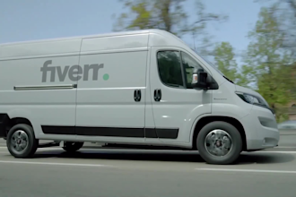 make logistics delivery van video for your logo