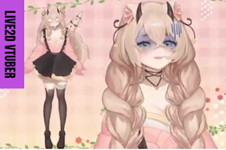 design and rig live2d vtuber model pngtuber anime  vtuber commission face rig