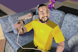 create a 3d animation video in ps1 or ps2 style